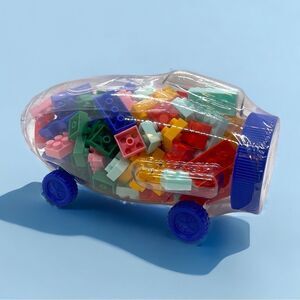 NWT Building Blocks on Wheels lego like toy - 132 count